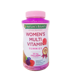 Nature's Bounty Women's Multi Vitamin Gummies, 50 mg Collagen, 240ct
