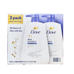 Dove Deep Moisture Renewing Body Wash 2/30oz