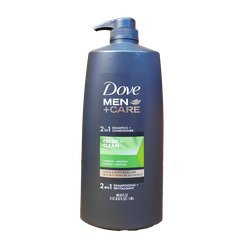 DOVE FOR MEN 2 IN 1 SHAMPOO & CONDITIONER 40oz