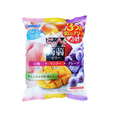 Orihiro Purunto Konjac Jelly Pouch White Peach + Mango + Grape 480g