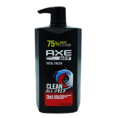 Axe Total Fresh 3 In 1 Shampoo Conditioner & Body Wash 28.0 Oz