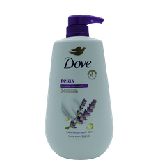Dove Body Wash Relaxing Lavender With Pump 30.6 Oz