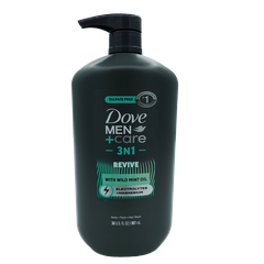 Dove Men'S Care Body Wash Tea Tree+Electryts 4P 30Z 