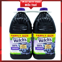 Nước ép nho nguyên chất  Welch’s 100% Grape Juice Blend, Concord Grape, 2/96oz ( lốc 2 chai)