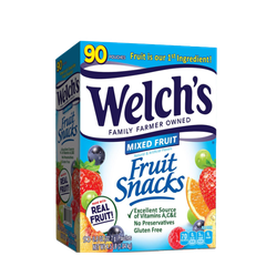 Welch's Fruit Snacks, Mixed Fruit, 90/0.8oz