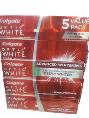 Kem Đánh Trắng Răng Colgate Optic White ĐỎ 130g ( lốc 5 tuýp)