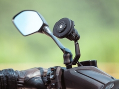 Ngàm Quadlock Scooter/Motorcycle Mirror Stem Mount gắn ốc chân gương