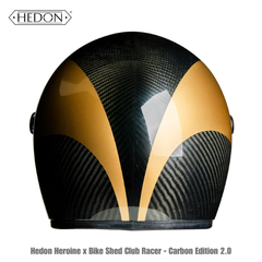 Nón Hedon Heroine x Bike Shed Club Racer - Carbon Edition 2.0