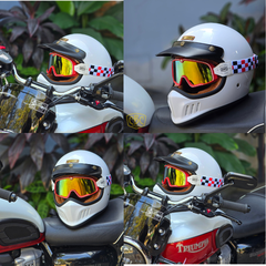 Nón Fullface Bulldog Classic Dogo Solid P.White
