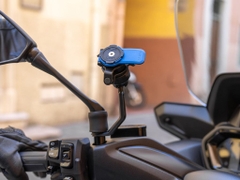 Ngàm Quadlock Scooter/Motorcycle Mirror Stem Mount gắn ốc chân gương