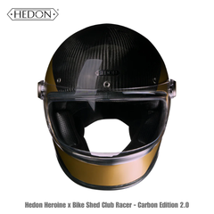 Nón Hedon Heroine x Bike Shed Club Racer - Carbon Edition 2.0