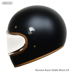 Nón Hedon Heroine Racer Stable Black 2.0