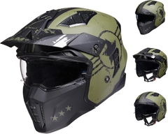 NÓN BẢO HIỂM THÁO LẮP HÀM ILM Z302 ARMY GREEN