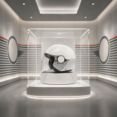 Nón Bảo hiểm AGV ETERES - TRẮNG CỜ Ý - CAPOLIVERI MATT WHITE ITALY