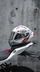 Nón Bảo Hiểm ILM MF510 - TRẮNG ĐỎ