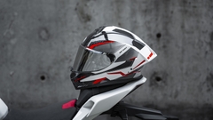 Nón Bảo hiểm ILM MF510 - XÁM ĐỎ