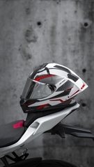 Nón Bảo hiểm ILM MF510 - XÁM ĐỎ