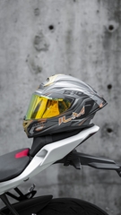 Nón Bảo Hiểm ILM MF510 - ĐEN XÁM VÀNG