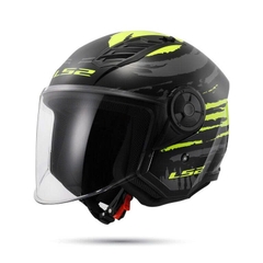 Nón 3/4 một kính LS2 OF616 Airflow II