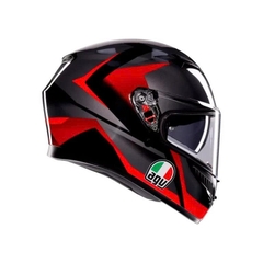 Nón Bảo HIểm AGV K3 STRIGA BLACK/ GREY/ RED