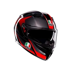 Nón Bảo HIểm AGV K3 STRIGA BLACK/ GREY/ RED