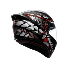 Nón AGV K1 S LYZARD MATT BLACK/GREY/RED