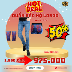 Quần Jean Bảo Hộ Loboo - Đen