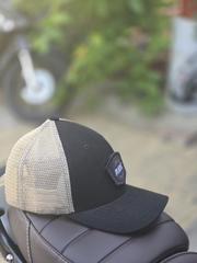 NÓN DENIM CBC 02 ĐEN - LƯỚI KEM