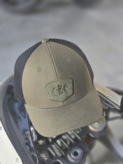 NÓN DENIM CBC 03 XANH RÊU - LƯỚI ĐEN