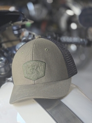 NÓN DENIM CBC 03 XANH RÊU - LƯỚI ĐEN