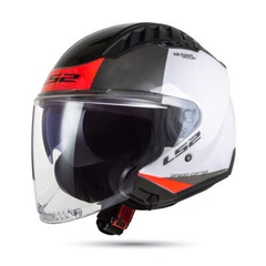 Nón LS2 3/4 OF600 Copter II -GLOSS WHITE RED