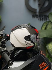 Nón LS2 3/4 OF600 Copter II -GLOSS WHITE RED
