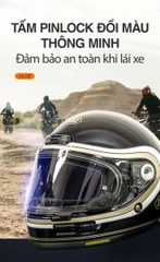 Kính mũ bảo hiểm thông minh đổi màu Loboo HL08 (PINLOCK)