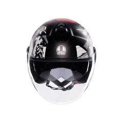 Nón Bảo hiểm AGV ETERES HISTORY MATT BLACK/WHITE/RED