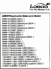 Ngàm túi bình xăng Loboo GS 1250/ Tiger 1200 / Ducati Multis mã 081 ( mẫu mới)