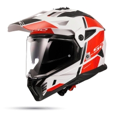 Nón LS2 MX702 Pioneer II Hill White Red