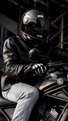 NÓN BẢO HIỂM ILM Z503 - ĐEN BÓNG ( CÓ NHŨ)