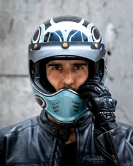 NÓN BẢO HIỂM ILM Z502-TEM LỬA XANH