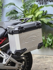 Thùng hông LOBOO Pike Tracker Bạc 35-30L Ducati Multistrada V4