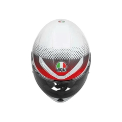 Nón AGV K6S FISION PEARL WHITE/RED/GREY