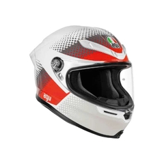 Nón AGV K6S FISION PEARL WHITE/RED/GREY