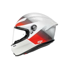Nón AGV K6S FISION PEARL WHITE/RED/GREY