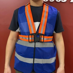Đai ngực phản quang chéo, dùng trong công trường, điều kiện thiếu sáng, khoác ngoài tiện lợi