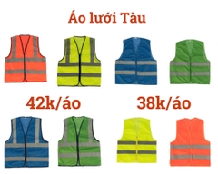 Áo lưới Tàu phản quang công trường dành cho kỹ sư, công nhân, nhận in đồng phục bảo hộ lao động