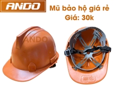 Mũ bảo hộ lao động, hàng Việt Nam chất lượng cao màu cam nổi bật