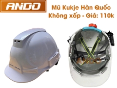 Mũ bảo hộ KUKJE, nhập khẩu chính hãng Hàn Quốc, mẫu không xốp