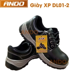 Giày bảo hộ XP DL01-2, có lót thép chống đâm xuyên, da thật