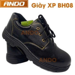 Giày bảo hộ XP BH08, mũi và đế lót thép, da PU