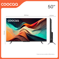 Google Tivi Coocaa 4K 50 Inch, Ra Lệnh Giọng Nói- Model 50Y72