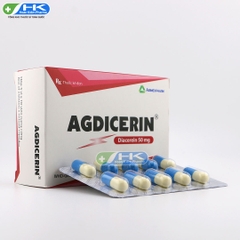 Agdicerin - Hộp 3 vỉ x 10 viên - Agimexpharm (Diacerein 50 mg)